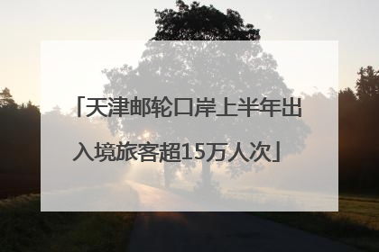 天津邮轮口岸上半年出入境旅客超15万人次