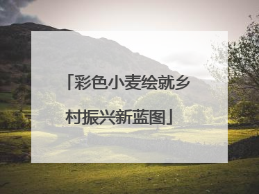 彩色小麦绘就乡村振兴新蓝图