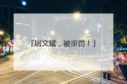 屠文斌，被重罚！