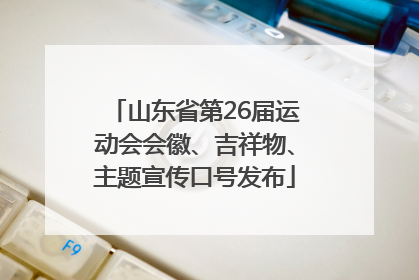 山东省第26届运动会会徽、吉祥物、主题宣传口号发布