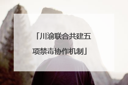 川渝联合共建五项禁毒协作机制
