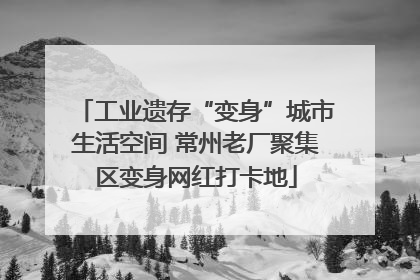工业遗存“变身”城市生活空间 常州老厂聚集区变身网红打卡地