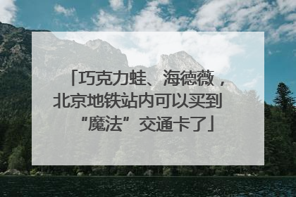 巧克力蛙、海德薇，北京地铁站内可以买到“魔法”交通卡了