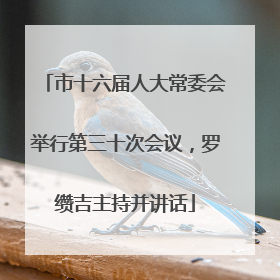 市十六届人大常委会举行第三十次会议，罗缵吉主持并讲话