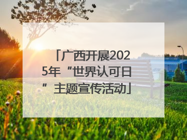 广西开展2025年“世界认可日”主题宣传活动
