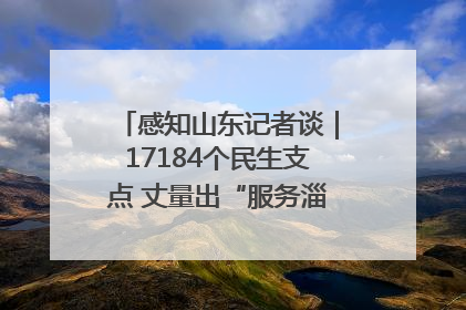感知山东记者谈｜17184个民生支点 丈量出“服务淄博”的文明温度