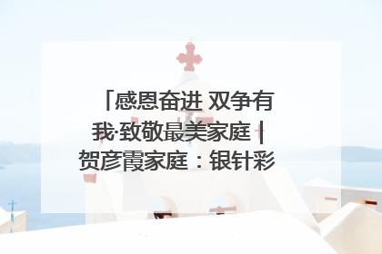 感恩奋进 双争有我·致敬最美家庭｜贺彦霞家庭：银针彩线绣出好日子