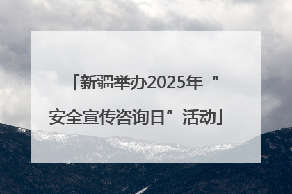 新疆举办2025年“安全宣传咨询日”活动