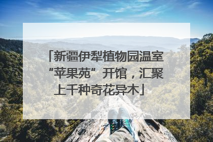 新疆伊犁植物园温室“苹果苑”开馆，汇聚上千种奇花异木