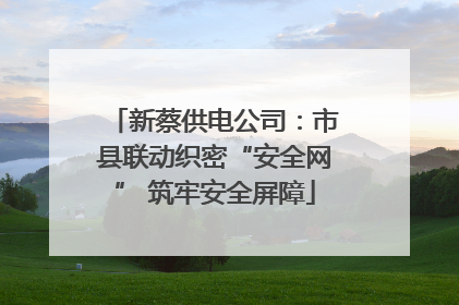 新蔡供电公司：市县联动织密“安全网” 筑牢安全屏障