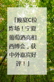 晚宴C位炸场！宁夏葡萄酒亮相西博会，获中外嘉宾好评！