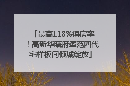 最高118%得房率！高新华曦府峯范四代宅样板间倾城绽放