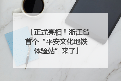 正式亮相！浙江省首个“平安文化地铁体验站”来了