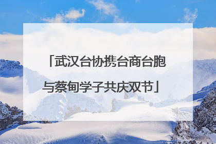 武汉台协携台商台胞与蔡甸学子共庆双节