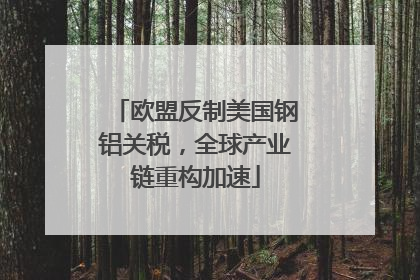 欧盟反制美国钢铝关税，全球产业链重构加速