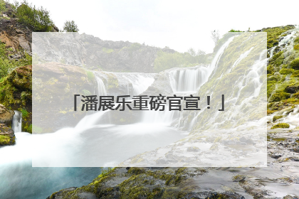 潘展乐重磅官宣！