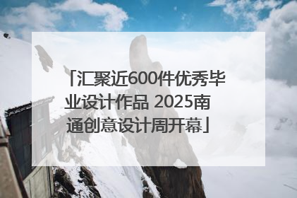 汇聚近600件优秀毕业设计作品 2025南通创意设计周开幕