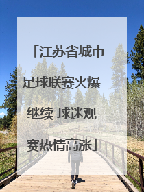 江苏省城市足球联赛火爆继续 球迷观赛热情高涨