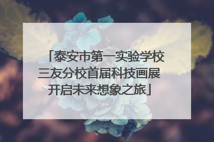 泰安市第一实验学校三友分校首届科技画展开启未来想象之旅