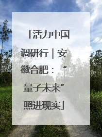 活力中国调研行｜安徽合肥：“量子未来”照进现实