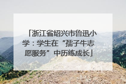 浙江省绍兴市鲁迅小学：学生在“孺子牛志愿服务”中历练成长
