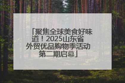 聚焦全球美食好味道！2025山东省外贸优品购物季活动第二期启幕