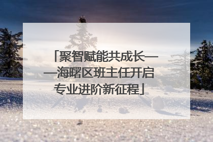 聚智赋能共成长——海曙区班主任开启专业进阶新征程
