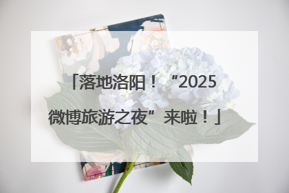 落地洛阳！“2025微博旅游之夜”来啦！