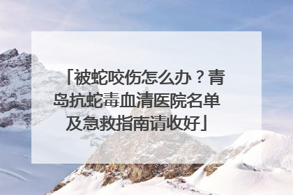 被蛇咬伤怎么办？青岛抗蛇毒血清医院名单及急救指南请收好