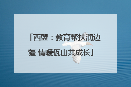 西盟：教育帮扶润边疆 情暖佤山共成长