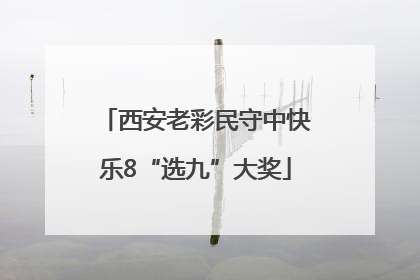 西安老彩民守中快乐8“选九”大奖