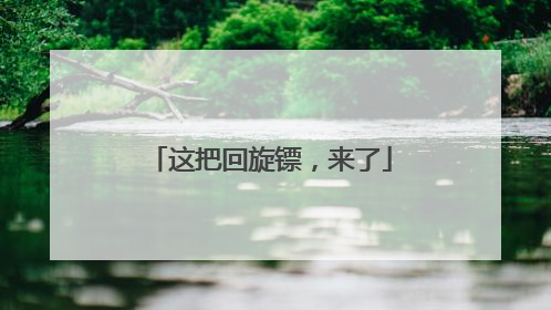 这把回旋镖，来了