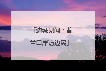 边城见闻：普兰口岸访边民