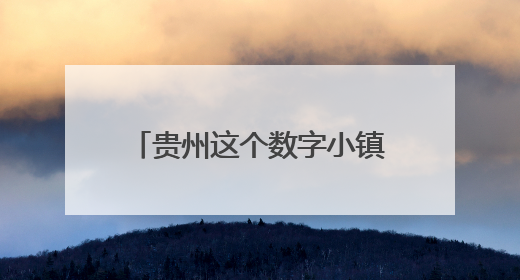贵州这个数字小镇，“链”就从“0”到“亿”的跨越