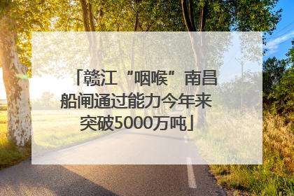 赣江“咽喉”南昌船闸通过能力今年来突破5000万吨