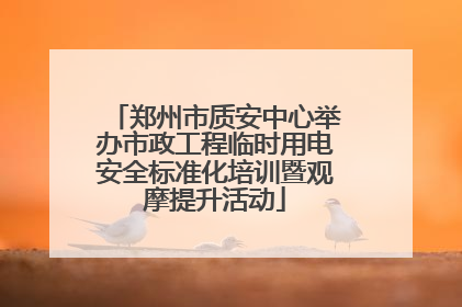 郑州市质安中心举办市政工程临时用电安全标准化培训暨观摩提升活动