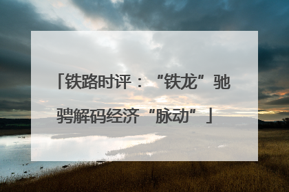 铁路时评：“铁龙”驰骋解码经济“脉动”