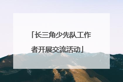 长三角少先队工作者开展交流活动