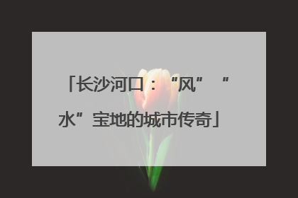 长沙河口：“风”“水”宝地的城市传奇