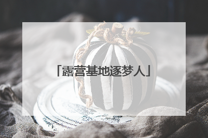 露营基地逐梦人