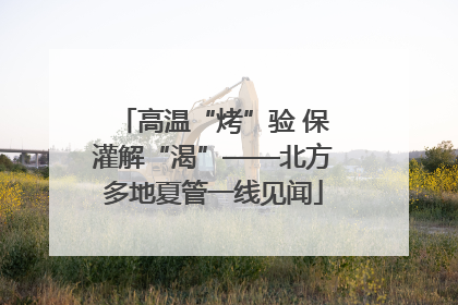 高温“烤”验 保灌解“渴”——北方多地夏管一线见闻