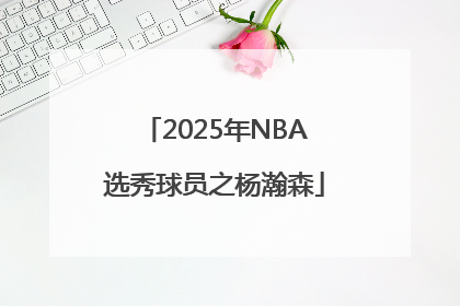 2025年NBA选秀球员之杨瀚森