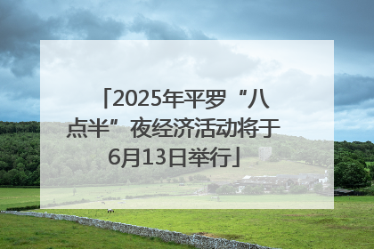 2025年平罗“八点半”夜经济活动将于6月13日举行