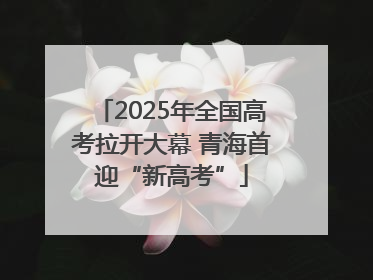 2025年全国高考拉开大幕 青海首迎“新高考”