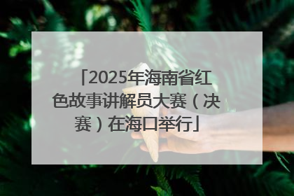 2025年海南省红色故事讲解员大赛（决赛）在海口举行