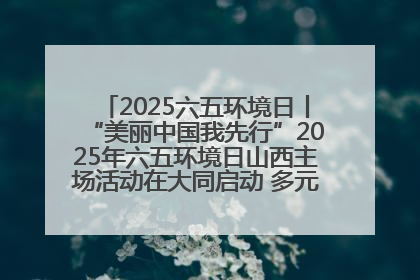 2025六五环境日丨“美丽中国我先行”2025年六五环境日山西主场活动在大同启动 多元形式绘就生态画卷