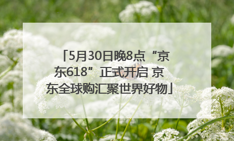 5月30日晚8点“京东618”正式开启 京东全球购汇聚世界好物