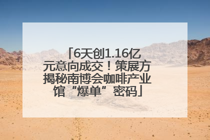 6天创1.16亿元意向成交！策展方揭秘南博会咖啡产业馆“爆单”密码