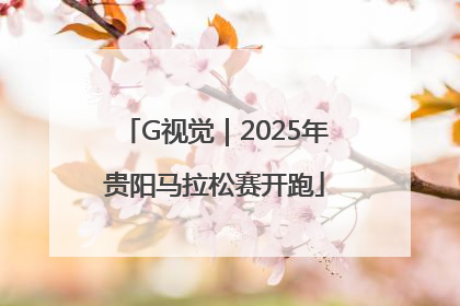 G视觉｜2025年贵阳马拉松赛开跑